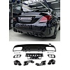 OEM Line ® C43 AMG Look Diffusor für Mercedes Benz C Klasse W205 S205