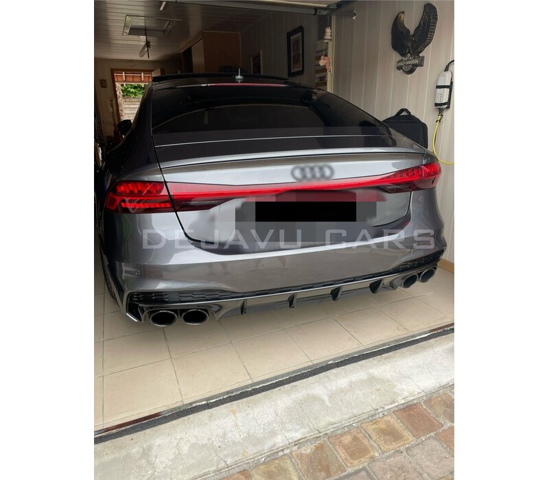 S7 Look Diffuser + Exhaust tail pipes for Audi A7 C8 S line