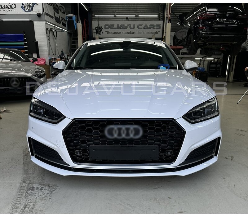 RS5 Look Kühlergrill Black Edition für Audi A5 B9 / S line / S5