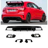 A45 AMG Look Diffuser for Mercedes Benz A Klasse W176