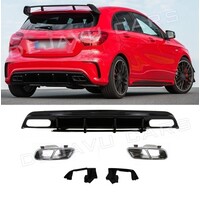 A45 AMG Look Diffuser for Mercedes Benz A Klasse W176