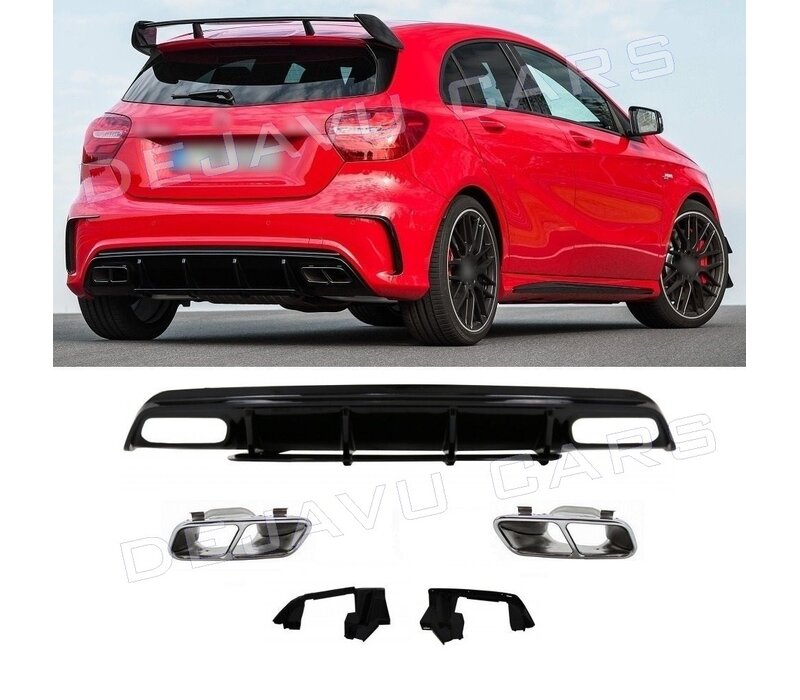 A45 AMG Look Diffuser voor Mercedes Benz A Klasse W176