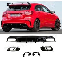 A45 AMG Look Diffusor für Mercedes Benz A Klasse W176
