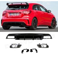 A45 AMG Look Diffuser for Mercedes Benz A Klasse W176