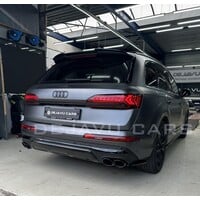 SQ7 Look Diffuser + Uitlaat tips voor Audi Q7 SUV S line SQ7