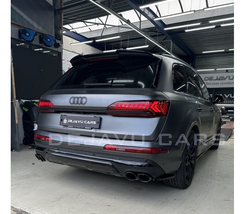 SQ7 Look Diffusor + Auspuffblenden für Audi Q7 4M Facelift SUV S line / SQ7