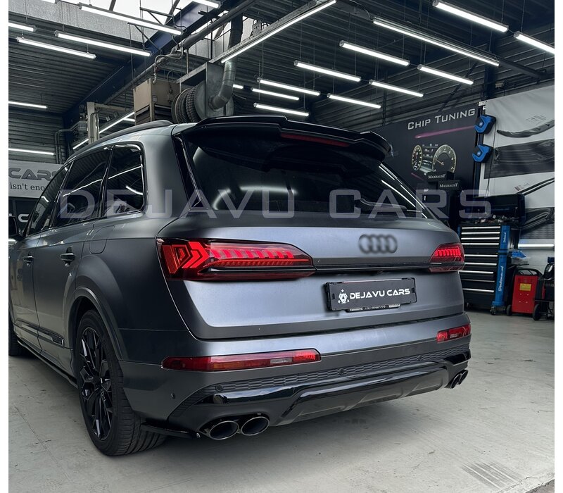 SQ7 Look Diffusor + Auspuffblenden für Audi Q7 4M Facelift SUV S line / SQ7