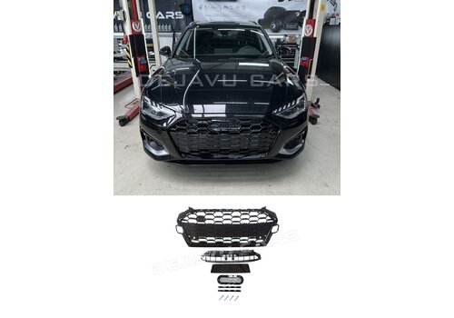 OEM Line ® RS4 Look Front Grill voor Audi A4 B9.5 Facelift / S line / S4