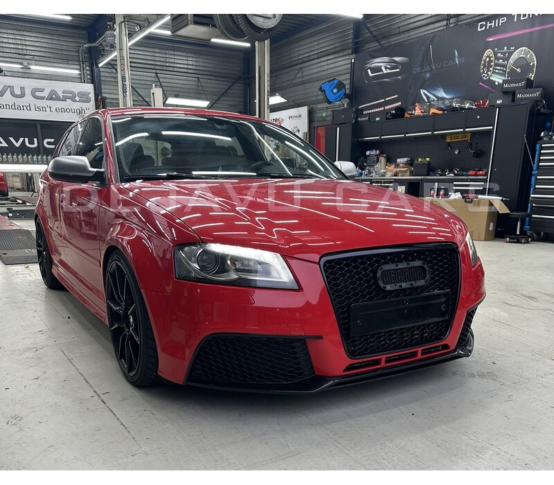 RS3  Look Front Grill High-gloss Black Edition for Audi A3 8P Facelift / S line / S3 / RS3