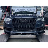 RS6 Look Fog light grille Black Edition for Audi A6 C7