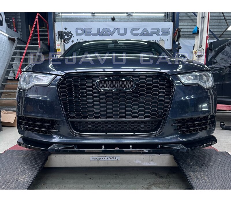 RS6 Look Mistlamp roosters Black Edition voor Audi A6 C7