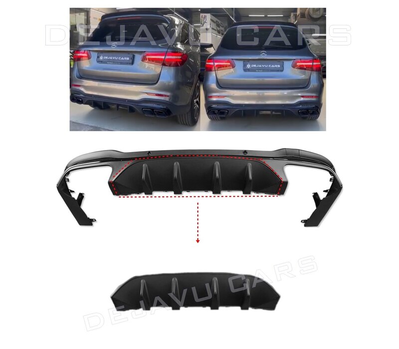Mittlerer Teil für Facelift GLC43 | GLC63 AMG Look Diffusor