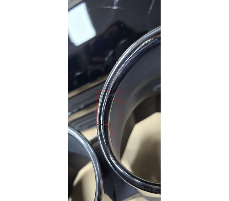 SQ7 Look Diffuser + Uitlaat tips voor Audi Q7 SUV S line SQ7 - (B-WARE)