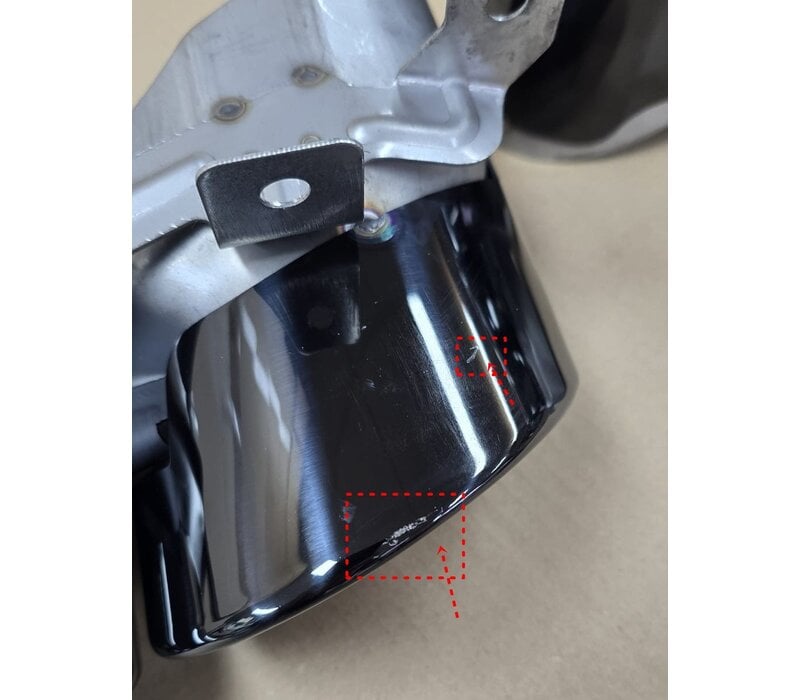 SQ7 Look Diffuser + Uitlaat tips voor Audi Q7 SUV S line SQ7 - (B-WARE)