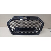 RS3 Look Front Grill Black Edition voor Audi A3 8V / S line / S3 - (B-WARE)