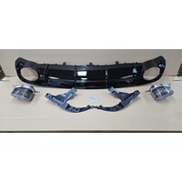 RS6 Look Diffusor für Audi A6 C7.5 Facelift S line / S6 - (B-WARE)