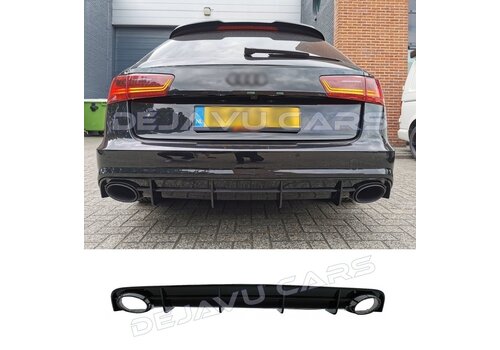 OEM Line ® RS6 Look Diffuser voor Audi A6 C7.5 Facelift S line / S6 - (B-WARE)