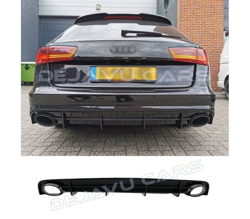 RS6 Look Diffusor für Audi A6 C7.5 Facelift S line / S6 - (B-WARE)