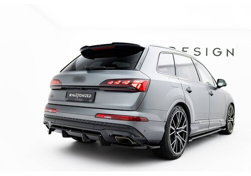 Maxton Design Rear Splitter (with vertical bars) voor Audi Q7 S-Line Mk2 Facelift 2