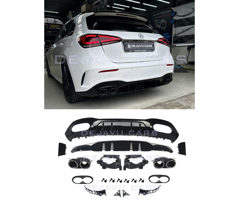 A45 AMG Look Diffuser for Mercedes Benz A-Class W177 Hatchback -  (B-WARE)