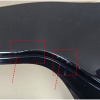 C63 AMG Look Diffuser for Mercedes Benz C Class W206 S206 - (B-WARE)