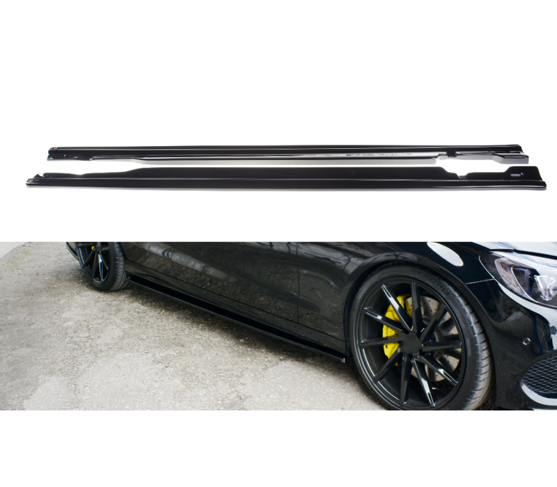 Side skirts Diffuser for Mercedes Benz C-Class W205 S205 AMG Line / C43 AMG - (B-WARE)