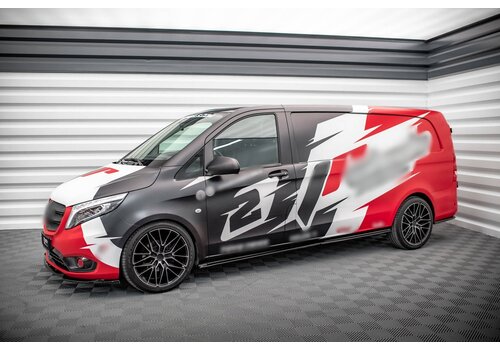 Maxton Design Side Skirts Diffuser voor Mercedes Benz V-Klasse W447 extra lang