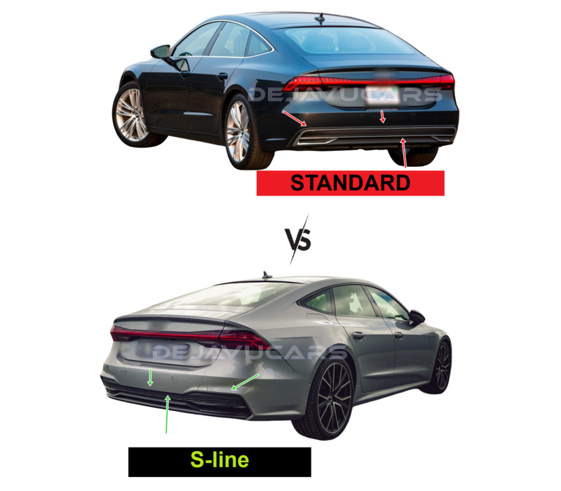 Aggressive Diffuser for Audi A7 C8 S line