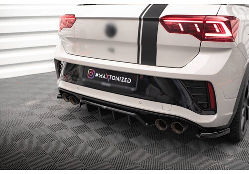 Maxton Design Central Rear Splitter voor Volkswagen T-Roc R / R-Line Mk1