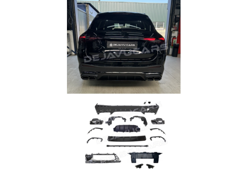 OEM Line ® GLC63 AMG Look Diffuser voor Mercedes Benz GLC X254 SUV AMG Line