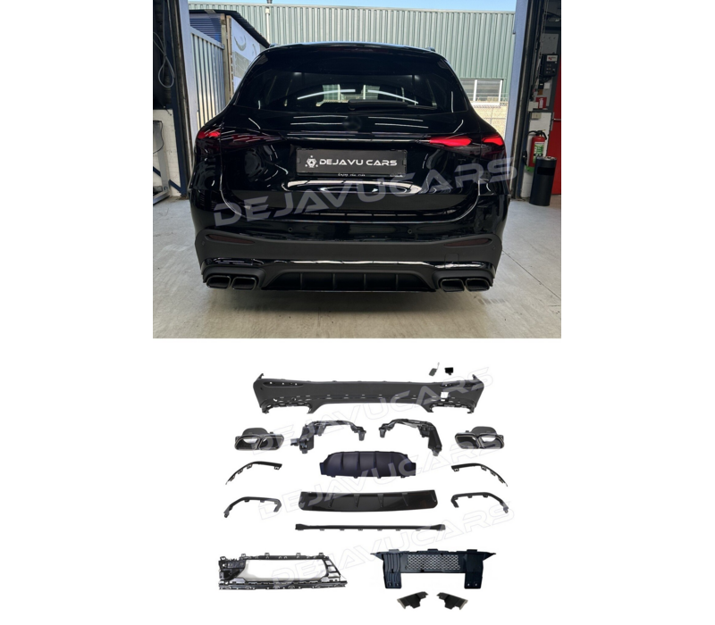 GLC63 AMG Look Diffusor für Mercedes Benz GLC X254 SUV