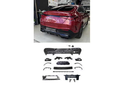 OEM Line ® GLC63 AMG Look Diffuser voor Mercedes Benz GLC C254 Coupe AMG Line