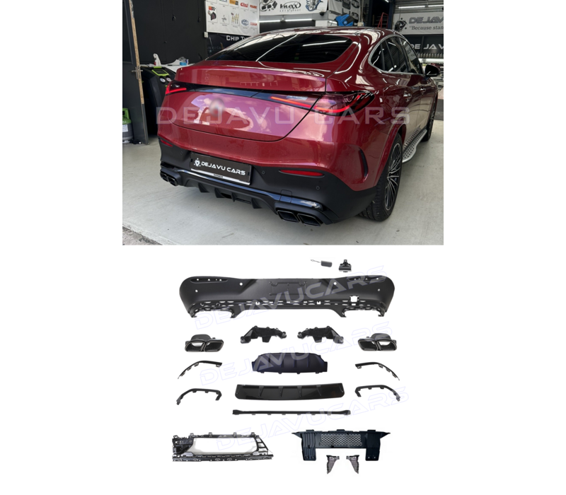 GLC63 AMG Look Diffusor für Mercedes Benz GLC C254 Coupe -  (B-WARE)