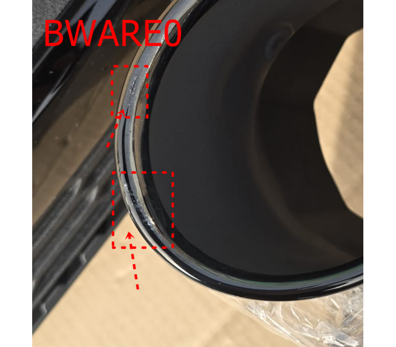 SQ5 Look Diffuser + Exhaust tail pipes for Audi Q5 SUV FY S line / SQ5 SUV - (B-WARE)