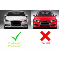 RS3 Look Frontgrill Glans zwart voor Audi A3 8V / S line S3 - (B-WARE)