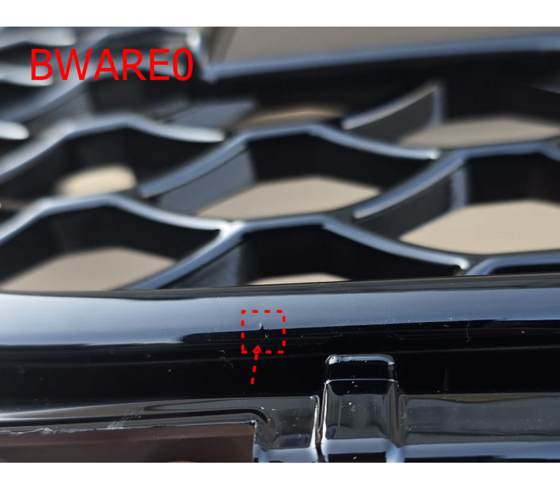 RS3 Look Frontgrill High-gloss Piano Black Edition for Audi A3 8V, S-line, S3 - (B-WARE)