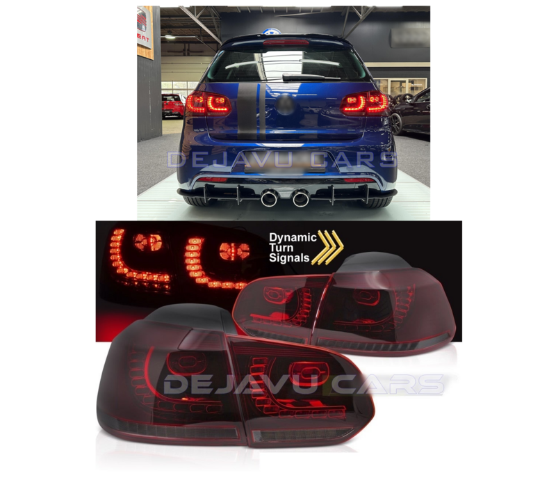 R20 / GTI Look Dynamische VOL LED Achterlichten voor Volkswagen Golf 6