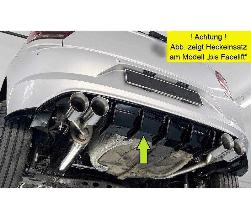 Aggressive Diffuser voor Volkswagen Polo GTI/R-Line Facelift