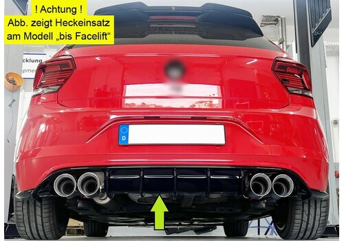Rieger Tuning Aggressive Diffusor für Volkswagen Polo GTI / R-Line Facelift