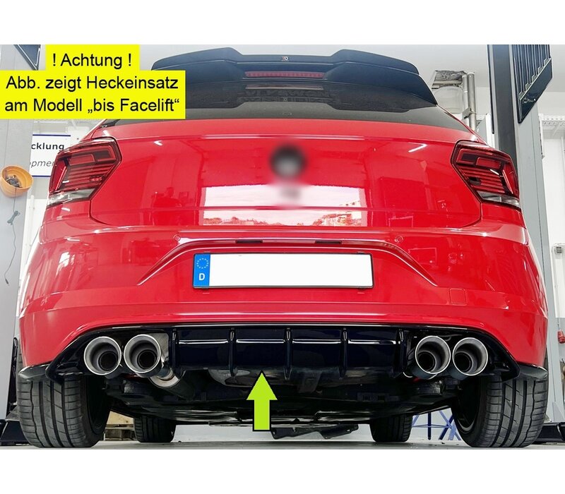Aggressive Diffuser for Volkswagen Polo GTI / R-Line Facelift