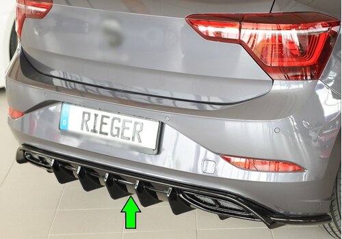 Rieger Tuning Aggressive Diffuser voor Volkswagen Polo R-Line