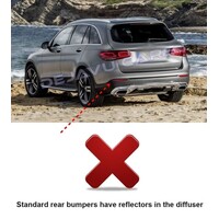 Facelift GLC43 AMG Look Diffuser for Mercedes Benz GLC X253 SUV