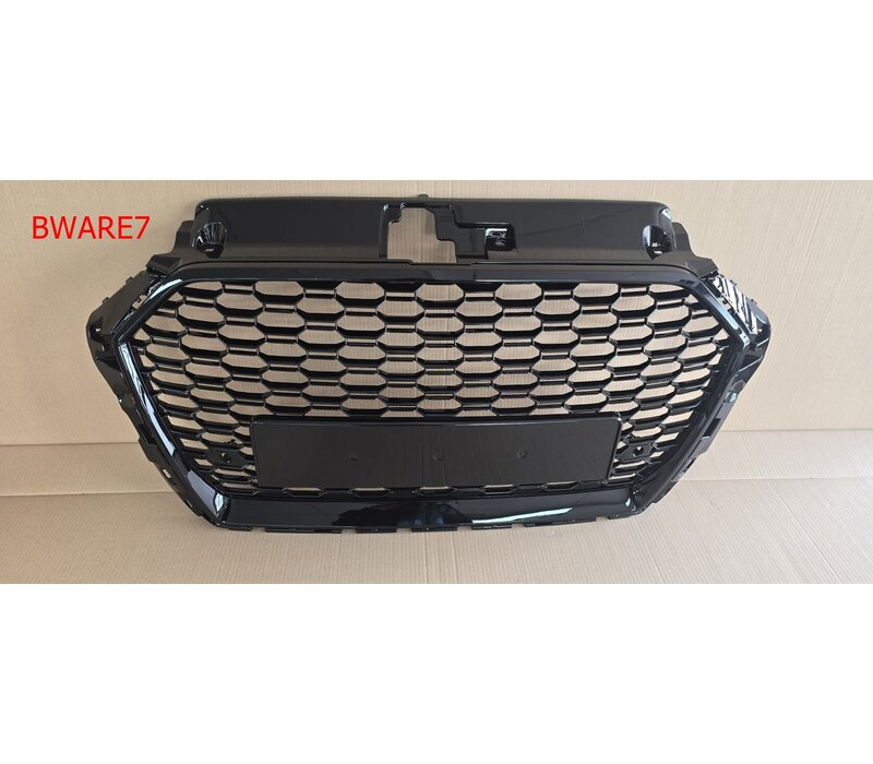 RS3 Look Kühlergrill Black Edition für Audi A3 8V / S line / S3 - (B-WARE)
