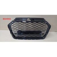 RS3 Look Front Grill  Black Edition for Audi A3 8V / S line / S3 - (B-WARE)