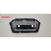 RS3 Look Front Grill  Black Edition for Audi A3 8V / S line / S3 - (B-WARE)