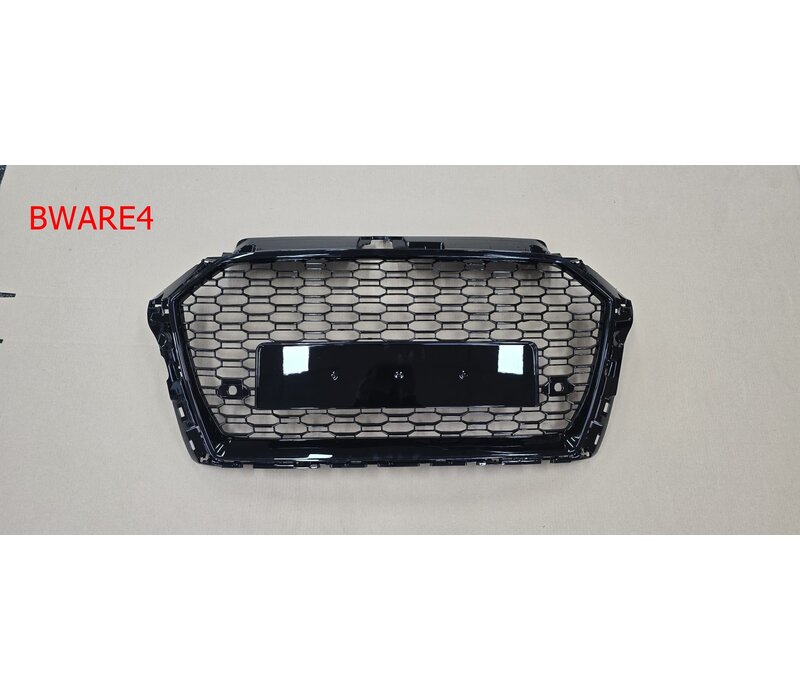 RS3 Look Kühlergrill Black Edition für Audi A3 8V / S line / S3 - (B-WARE)