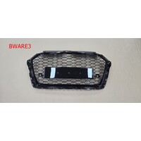 RS3 Look Front Grill Black Edition voor Audi A3 8V / S line / S3 - (B-WARE)