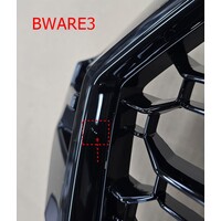 RS3 Look Front Grill  Black Edition for Audi A3 8V / S line / S3 - (B-WARE)