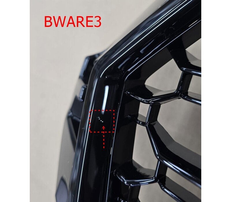 RS3 Look Front Grill  Black Edition for Audi A3 8V / S line / S3 - (B-WARE)
