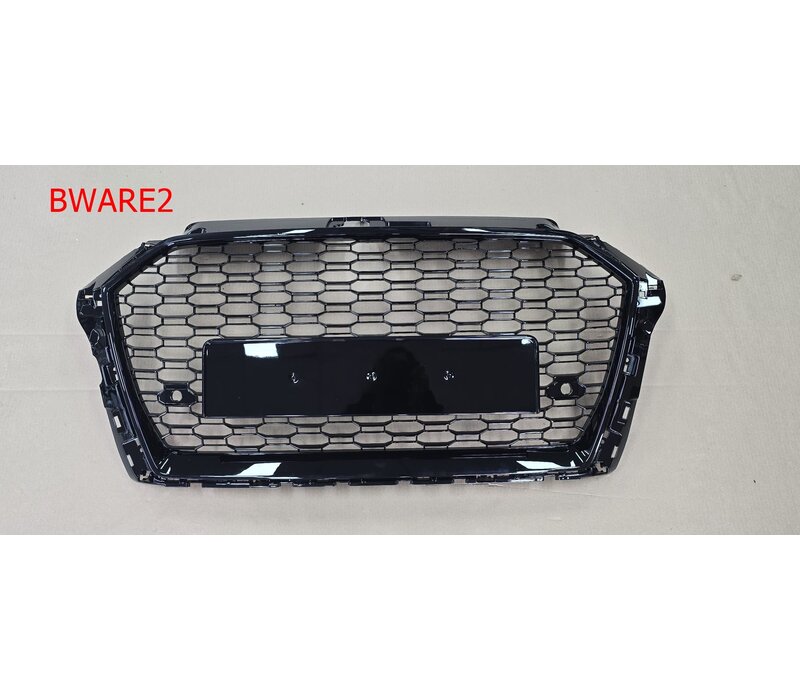 RS3 Look Front Grill Black Edition voor Audi A3 8V / S line / S3 - (B-WARE)
